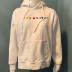 Brandy Melville John Galt White Los Angeles Destination Hoodie Small Photo 0