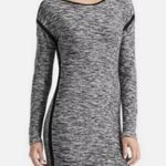 Athleta Retreat Gray/Black Sweater Dress Womens Size Medium Warm Tunic Photo 0