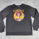 Grateful Dead  Sweatshirt Gray Long Sleeve Skull Graphic Womens Size L Large Photo 0