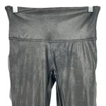 Spanx Black Faux Leather Leggings Mid-Rise Black Size LP Photo 1