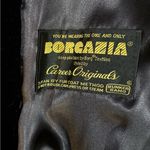 Vintage Borgazia Black Double Breasted Long Faux Fur Coat size 16 Photo 14