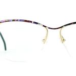 Tiny French Logo Paris Gold Wire Eyeglasses Frame France Vintage 1980s Deadstock Photo 4