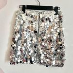 Windsor Silver Sequin Mini Skirt, Cyber Y2K, Mermaid, Ibiza Outfits, Festival,Rave,Small Photo 1