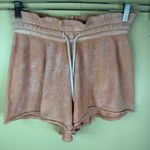 Free People Summertime Blues Knit Coral Shorts Stretch Size Small Travel Resort Photo 0