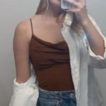 American Threads Warm brown corset top Photo 0