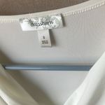 Dress Barn  Ivory Drape Neck Blouse small Photo 2