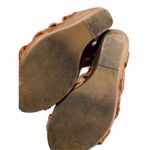 Bed Stu  Juliana Tan Rustic Leather Strappy Wood Wedge Sandals Wood size 6 Photo 6