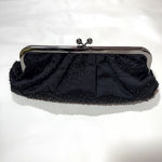 EXPRESS  Black Bead Clutch Wedding Eventing Handbags Black Beaded Purse Photo 15