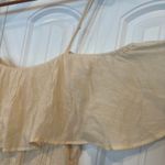 HYFVE‎ Cream Ruffle Cold Shoulder Dress Size Large Photo 3