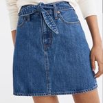 Madewell  rigid denim straight mini skirt Photo 0