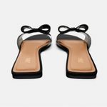ZARA NWT  embellished bow sandals Black Rhinestone Photo 4