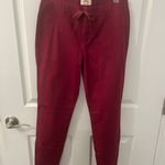 L.E.I NWOT Burgundy Size Medium Elastic Tie Waist Pants Photo 0