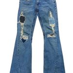 True Religion 90’s Vintage Low Rise Ripped Flare Denim Jeans Size 26 Photo 0