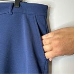 Michael Michael Kors Women’s Wide Leg Cropped Navy Blue Pants Size 14 Photo 6