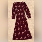 Madewell NEW  Long sleeves V-Neck Cuff-Sleeve Maxi Dress in Floral Sz 4 Photo 9