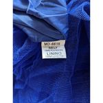 Minuet  Blue Black Formal Mini Dress NWT Size Medium Blue Strapless Prom Dress Photo 7