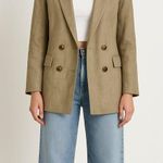 Emerson Fry Double Breasted Jacket Blazer Brown Size 6 Tan Photo 0