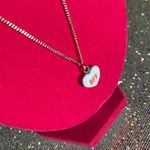 Sterling Silver BFF Necklace  Best Friends Forever Conversation Heart Shape gift Photo 2