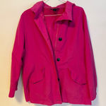 Lands' End Lands’ End Hooded Windbreaker Rain Jacket Coat Magenta Pink Womens Size Small Photo 0