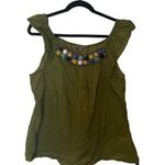 Apartment 9 XL Green Embellished Tank Top Blouse Photo 0