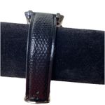 Fondini Quartz Watch Black Snakeskin Leather Unisex Watch Stainless Steel Back Photo 1