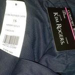 kim rogers  Navy Blue Microfiber Capri SIZE 16 Photo 1