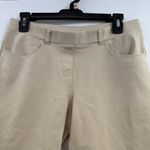 Quince Ultra Stretch Ponte Straight Leg 4-Pocket pants in Ecru Women's M Petite Photo 1