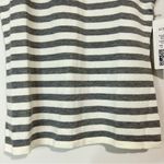 Rondina Women’s Sleeveless Striped Tank Top Grey Off White Size XS NWT Gray Photo 2