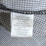 Christopher & Banks Houndstooth Plaid Floral Button Up Shirt Black White Size 2X Photo 6