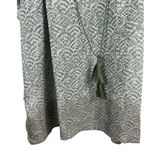 Evans 26/28 Short Sleeve Green Fanned Leaf Peasant Top NWT Photo 3