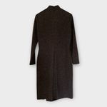 Lauren Ralph Lauren Charcoal Gray Long Sleeve Knit Dress – Size 14 Black Photo 9