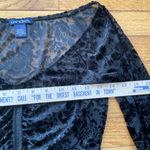 Candie's Vintage  Sheer Velvet Burnout Ruched Top Size S Y2K Whimsigoth Fairy Photo 2