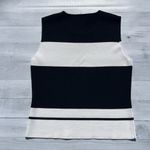 Michelle Nicole Black & White Stripe Sleeveless Tank Top Sweater Size PL Photo 2