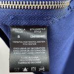 Christian Siriano Scoop Neck Zipper Mini Shift Dress in Navy Size Small Blue Photo 3