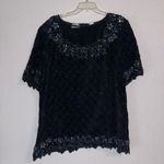 Laurence Kazar Vintage Stenay Silk Beaded Sequin Evening Top Formal Photo 4