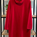 J. Jill Fleece Cowl Neck Dress, MP Red Size undefined Photo 0