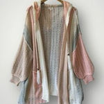 POL Cream and Pink Knit Sweater Photo 0