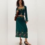 Free People  Women's Green Autumn Bloom top Photo 1