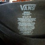 Vans small short sleeve skull shirt size small Photo 1