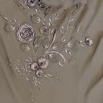 Sue Wong Nocturne Brown Maxi Dress‎ Formal Evening Embroidered Applique Sz 6 Photo 4