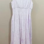 J Gee Floral Tiered Ombre Lavender/White Sleeveless Maxi Dress Size 3X Photo 3