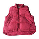 Eddie Bauer VTG  Vest Womens M Red Puffer Goose Down Full Zip Outdoors Hiking Photo 0