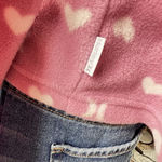 Hurley  Pajama Crop Top Women's Size Large Pink White Hearts Barbie Valentines Photo 3