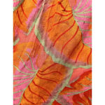 Cynthia Rowley  Orange Floral Print Mini Peasant Tiered Skirt‎ Size Large Ruffle Photo 6
