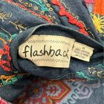 Flashback Art to Wear REVERSIBLE Colorful Floral Festival Jacket Boho Patchwork Blue Size M Photo 7