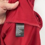 Perceptions Vintage  Tiered Dress Womens Large Red Lace Sequined Festive Holiday Photo 6