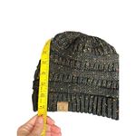 C.C Trendy Warm Chunky Soft Stretch Cable Knit Beanie Skully black speckled Photo 4