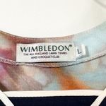 Wimbledon Large Tank Top Handmade Tie Dye Sleeveless Tennis Embroidered Logo 846 Orange Photo 10