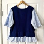 Draper James  RSVP Sweater Blouse Sz XXL Photo 3