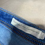 Pilcro and the Letterpress  cropped raw hem‎ bootcut jeans, side zip, size 33 Photo 10
